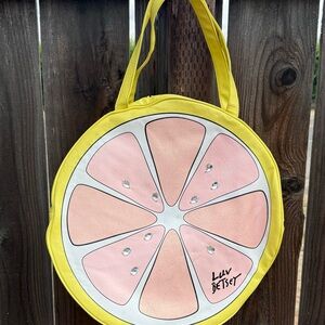 Luv Betsy Johnson cooler lemon bag. Insulated